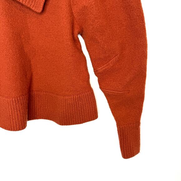 Ulla Johnson Riley Puff Sleeve SHRUNKEN Sweater In Orange Size XXS - Picture 11 of 15